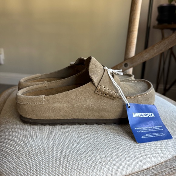 Birkenstock Naples suede clogs taupe - Picture 5 of 9